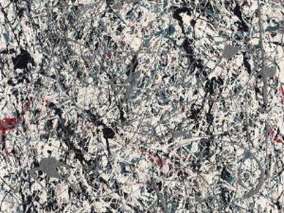 'Número 19, 1948', de Jason Pollock, la obra por la que más se pujó en la histórica subasta de Christie´s, 58,3 millones de dólares.