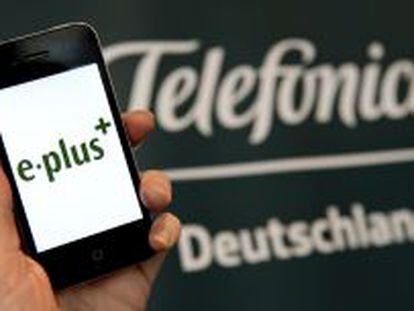 Logotipos de E-Plus y Telef&oacute;nica Deutschland.