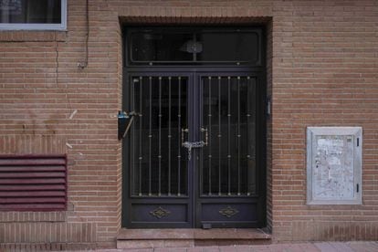 Casa desalojada en San Fernando de Henares.