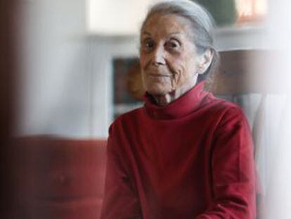 Nadine Gordimer, en su casa de Johannesburgo.
