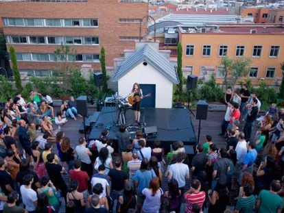 Concierto del domingo pasado en la azotea de La Casa Encendida. 