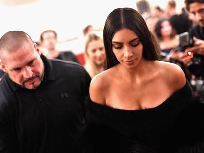 Pascal Duvier, cuando ejercía de guardaespaldas de Kim Kardashian en 2016.