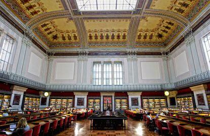Sala de lectura de la Biblioteca Nacional de España (BNE).