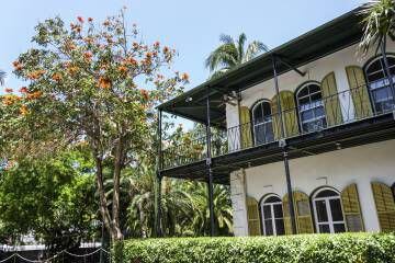 Exterior de la casa de Ernest Hemingway en Key West, FLorida (Estados Unidos).
