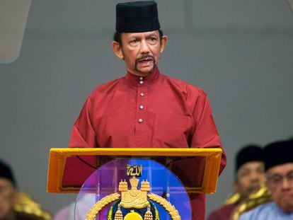 El sultán de Brunéi, Hassanal Bolkiah, la pasada semana.