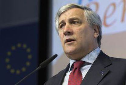 El comisario de Industria y Emprendimiento, Antonio Tajani, en Bruselas el pasado jueves