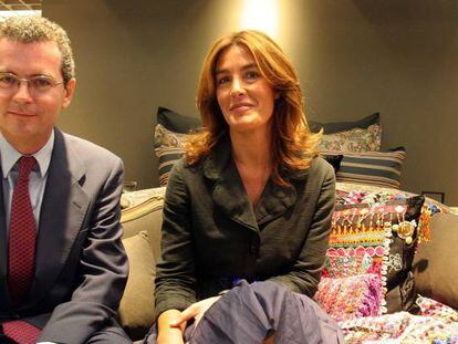 Pablo Isla, presidente de Inditex, junto a Eva Cárdenas, hasta ahora directora de Zara Home.