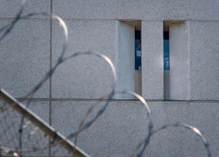 Un centro de detención para migrantes en Los Ángeles.