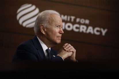 Joe Biden, en la apertura de la Cumbre por la Democracia.