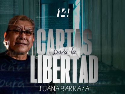 Cartel promocional de la entrevista a Juana Barraza en el programa 'Cartas para la libertad'.