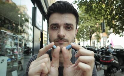 Gabriel Sánchez, de 29 años, participa en un ensayo clínico de Truvada.