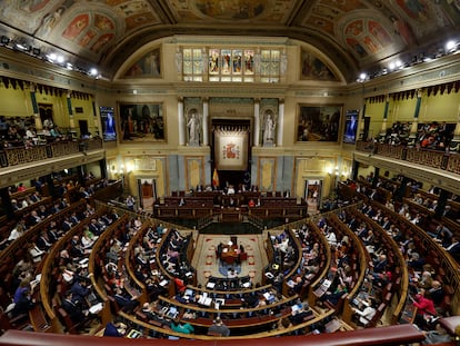 El hemiciclo del Congreso de los Diputados.