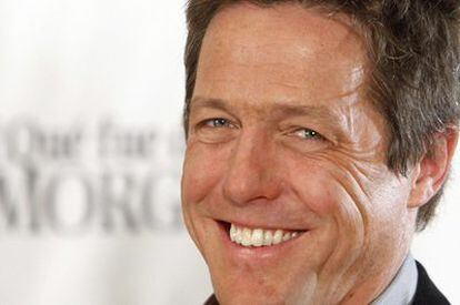 Hugh Grant, durante la presentación en Madrid del filme <i>¿Qué fue de los Morgan?</i>