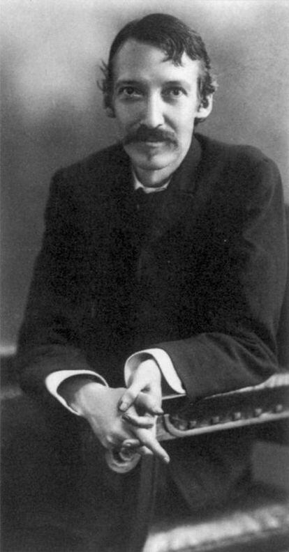 El escritor Robert Louis Stevenson (1850-1894).