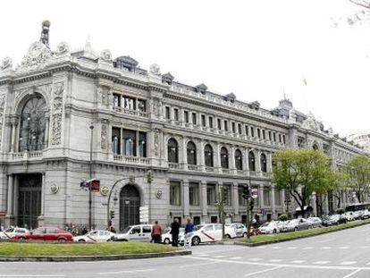 Vista de la fachada del Banco de Espa&ntilde;a