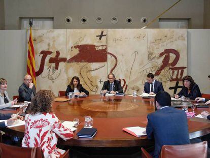 Reunión del Govern, este martes.