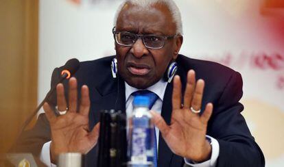Lamine Diack, en agosto pasado.