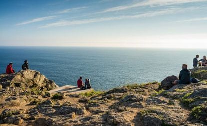 Vistas desde el cabo Fisterra, en la Costa da Morte (A Coruña).