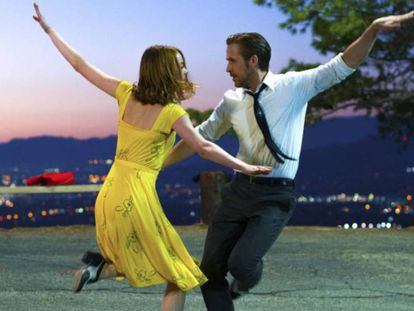 Emma Stone y Ryan Gosling, en un fotograma de 'La La Land'.