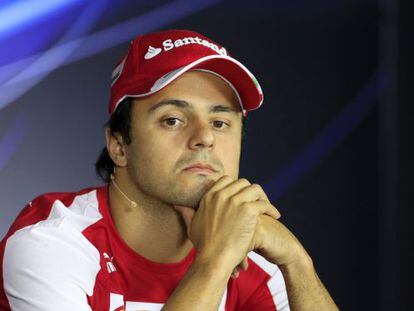 Felipe Massa, en una rueda de prensa. 