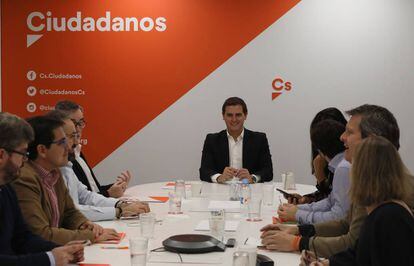 Reuni&oacute;n de la ejecutiva de Ciudadanos.