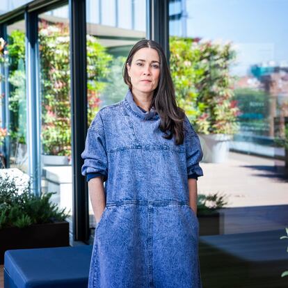 Gabriela Lijo en las oficinas de la empresa que dirige, Landor, del grupo WPP, en Madrid