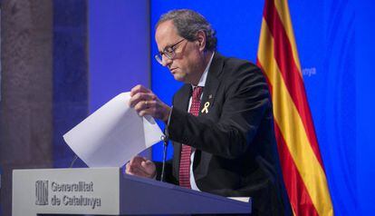Quim Torra, el pasado martes.
