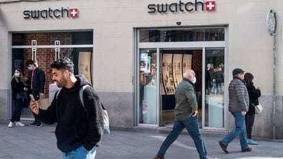 Establecimiento de la marca suiza Swatch, en Madrid