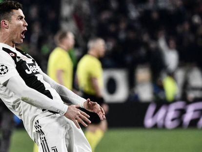 Cristiano Ronaldo, tras confirmarse la remontada de la Juventus ante el Atlético de Madrid en Turín.