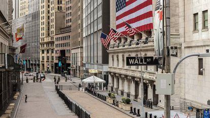 La sede de la Bolsa neoyorquina de Wall Street, el 22 de marzo.