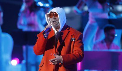 Bad Bunny actua als Grammy Llatins, aquest dijous a Las Vegas.