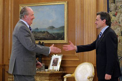 Don Juan Carlos ha felicitado al presidente de la Generalitat por su triunfo electoral.