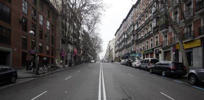 Vista de la zona de la calle de Atocha que el Ayuntamiento planea rehabilitar y reformar.