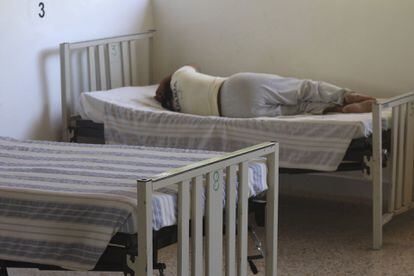 Un paciente en el hospital psiquiátrico Cruz del Sur ubicado en Oaxaca, en 2013.