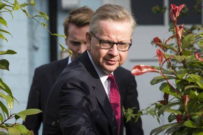 El ministro de justicia británico, Michael Gove.