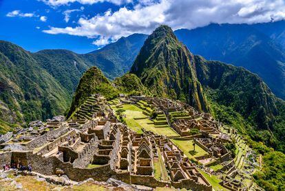 Vista de la impresionante ciudadela de Machu Picchu (Perú).