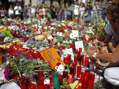 Actos de homenaje a las víctimas del atentado de Barcelona y Cambrils.