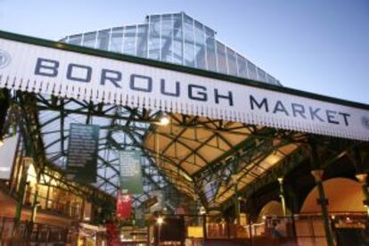 Entrada al mercado de Borough, en Londres.