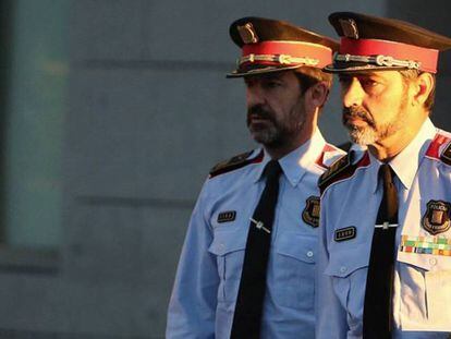 El mayor de los Mossos d&#039;Esquadra, Josep Lluis Trapero a su llegada para declarar en la Audiencia Nacional.
