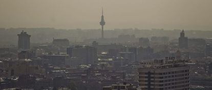 Vista de Madrid tomada hoy desde las Torres KIO.