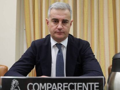 Ricardo Costa en su comparecencia en Congreso de los Diputados.