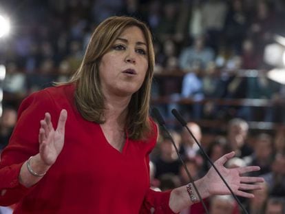 La secretaria general del PSOE andaluz y presidenta de la Junta de Andaluc&iacute;a, Susana D&iacute;az.