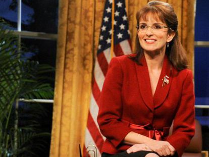 Tina Fey en su caracterización de Sarah Palin