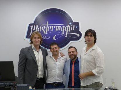 Los cuatro magos impulsores de Mastermagia, en Valencia.
