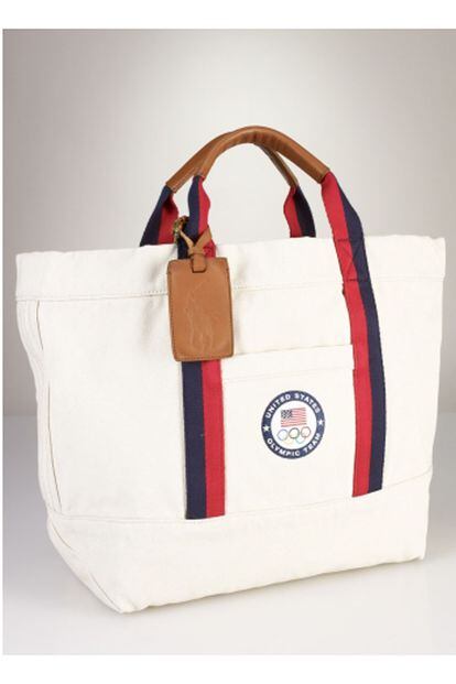 Esta bolsa puedes llevarla contigo al gimnasio o a nadar. Es de la colección especial que Ralph Lauren ha creado para los Juegos Olímpicos de Londres (130 euros aprox).