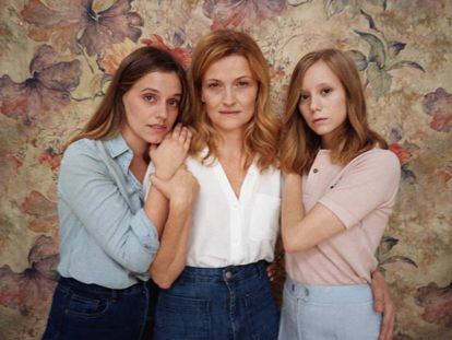 Les actrius de 'Les tres germanes', de Txékhov, dirigida per Manrique.