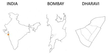 Dhavari se encuentra en Bombay, la ciudad más poblada de la India.