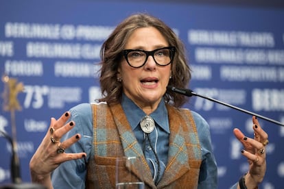 Rebecca Miller, ayer por la mañana en la Berlinale.