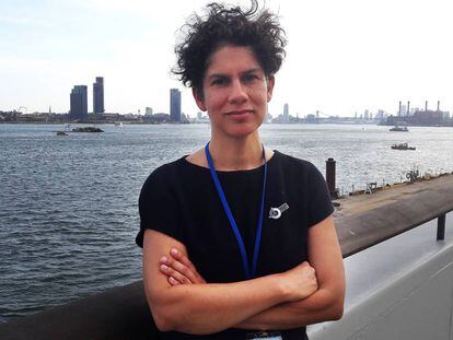 La climatóloga y miembro del IPCC Maisa Rojas en la sede de la ONU en Nueva York.