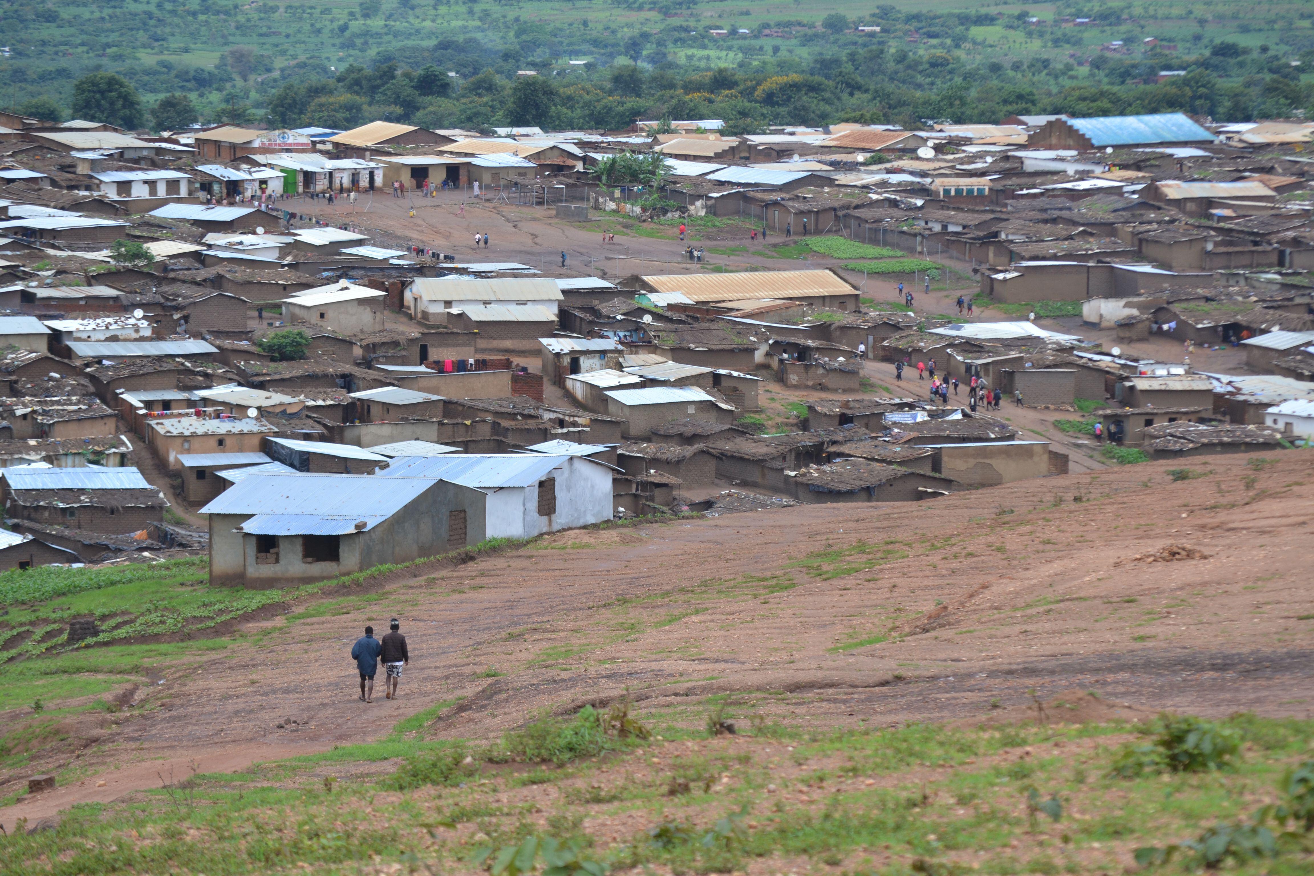 Vista general de Dzaleka, un campo de refugiados que se ha convertido en una miniciudad con 53.000 personas. El 60% de ellos son congoleños.